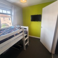 Jean Armour Gardens, Kirkcaldy KY2 6HB: Smallest bedroom fits a single + furniture and even a double bed but it's a squeeze