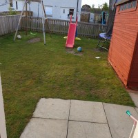 Dunearn Crescent, Kirkcaldy KY2 6HE: Back garden Dunearn Crescent, Kirkcaldy KY2 6HE: Back garden
